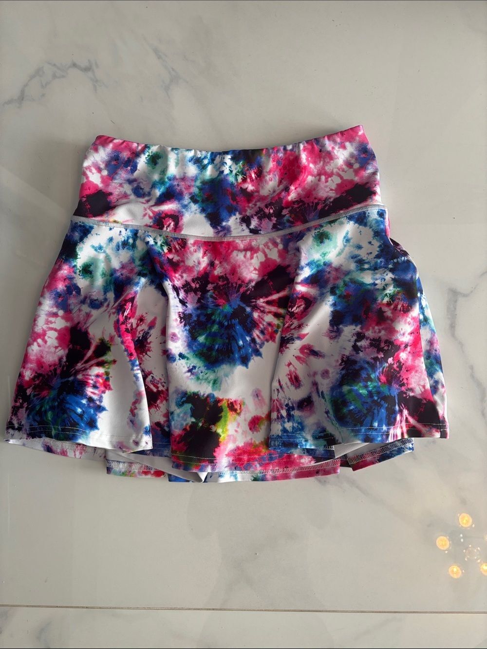 CVG Constantly Varied Gear Tie-Dye Skort w/ zipper pocket at back